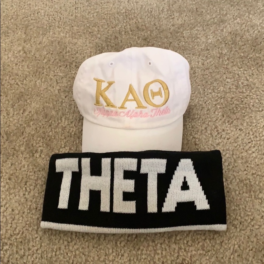 Kappa Alpha Theta Baseball Hat and Earwarmer